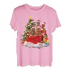 Irischer Setter Weihnachtspyjama, Weihnachtsmann-Tasche T-Shirt