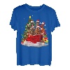 Irischer Setter Weihnachtspyjama, Weihnachtsmann-Tasche T-Shirt
