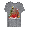 Irischer Setter Weihnachtspyjama, Weihnachtsmann-Tasche T-Shirt