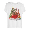 Irischer Setter Weihnachtspyjama, Weihnachtsmann-Tasche T-Shirt