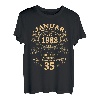 35. Geburtstag Geschenk Mann Mythos Legende Januar 1988 T-Shirt