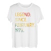 50 Jahre Vintage Legend seit Februar 1973 50. Geburtstag T-Shirt