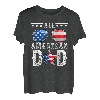 Dad A Real American Hero USA Flagge 4. Juli Amerika Vater T-Shirt