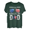 Dad A Real American Hero USA Flagge 4. Juli Amerika Vater T-Shirt