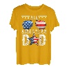 Dad A Real American Hero USA Flagge 4. Juli Amerika Vater T-Shirt