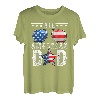 Dad A Real American Hero USA Flagge 4. Juli Amerika Vater T-Shirt