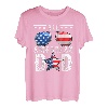 Dad A Real American Hero USA Flagge 4. Juli Amerika Vater T-Shirt