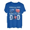 Dad A Real American Hero USA Flagge 4. Juli Amerika Vater T-Shirt