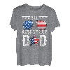 Dad A Real American Hero USA Flagge 4. Juli Amerika Vater T-Shirt