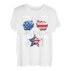Dad A Real American Hero USA Flagge 4. Juli Amerika Vater T-Shirt