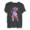 Fox Terrier buntes Pop Art Porträt für Hundebesitzer T-Shirt