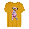 Fox Terrier buntes Pop Art Porträt für Hundebesitzer T-Shirt