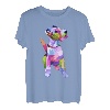 Fox Terrier buntes Pop Art Porträt für Hundebesitzer T-Shirt