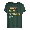 60 Jahre alte Legende seit Dezember 1962 60. Geburtstag T-Shirt
