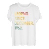 60 Jahre alte Legende seit Dezember 1962 60. Geburtstag T-Shirt
