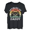 Leveled Up to Daddy Bald wird Papa Vater Geschenk T-Shirt