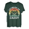 Leveled Up to Daddy Bald wird Papa Vater Geschenk T-Shirt