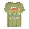 Leveled Up to Daddy Bald wird Papa Vater Geschenk T-Shirt