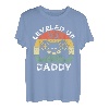 Leveled Up to Daddy Bald wird Papa Vater Geschenk T-Shirt