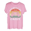 Leveled Up to Daddy Bald wird Papa Vater Geschenk T-Shirt