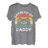 Leveled Up to Daddy Bald wird Papa Vater Geschenk T-Shirt