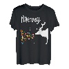 Weihnachten Rentier Elch Hirsche Partnerlook Paar Pärchen T-Shirt