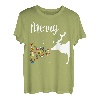 Weihnachten Rentier Elch Hirsche Partnerlook Paar Pärchen T-Shirt