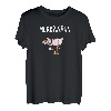 Müder Kaffee Flamingo mit Pantoffel T-Shirt I Büro Lustig T-Shirt