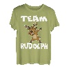 Team Rudolph Funny Xmas Dab Reindeer Deer Lover Gift Design T-Shirt