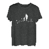 Mama Familie 2021 Lustig Bester Dad der Welt Herzschlag T-Shirt