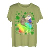 Faultier Riding Lama Einhorn Kleeblatt St. Patricks Day Kleeblatt T-Shirt
