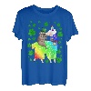 Faultier Riding Lama Einhorn Kleeblatt St. Patricks Day Kleeblatt T-Shirt