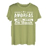 Andreas Name Lustiger Spruch Shirt Vorname Geschenk