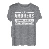 Andreas Name Lustiger Spruch Shirt Vorname Geschenk