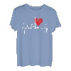 München Skyline Herzschlag Bayern Ich Liebe I Love Munich T-Shirt