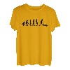 Herren Rasenmäher Evolution Rasenmähen Garten Gärtner Gartenarbeit T-Shirt