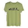 Herren Rasenmäher Evolution Rasenmähen Garten Gärtner Gartenarbeit T-Shirt