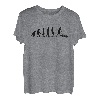 Herren Rasenmäher Evolution Rasenmähen Garten Gärtner Gartenarbeit T-Shirt