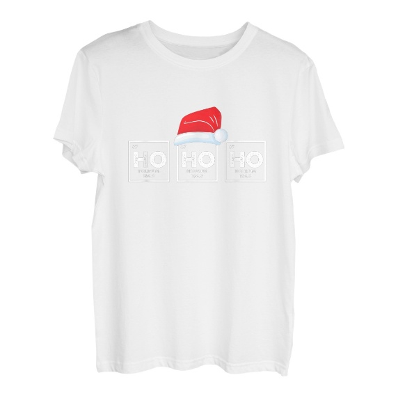 Chemie Ho Ho Christmas Santa - Weihnachtsmann Geschenk Xmas T-Shirt Hapfox