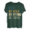 Herren Papa Vatertag Tshirt Mythos Legende Spruch Vatertag Geschenk T-Shirt