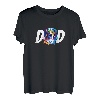 Bunte Beagle Dad Hundeliebhaber Vatertag Männer T-Shirt
