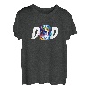 Bunte Beagle Dad Hundeliebhaber Vatertag Männer T-Shirt