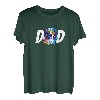 Bunte Beagle Dad Hundeliebhaber Vatertag Männer T-Shirt