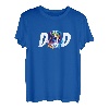 Bunte Beagle Dad Hundeliebhaber Vatertag Männer T-Shirt