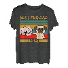 Herren Best Pug Dad Ever Hand Mops Geschenk Vatertag Lustig Retro T-Shirt