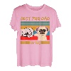 Herren Best Pug Dad Ever Hand Mops Geschenk Vatertag Lustig Retro T-Shirt