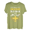 Herren Never Underestimate An Old Man In An Aircraft Pilotshirt T-Shirt