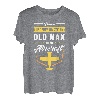 Herren Never Underestimate An Old Man In An Aircraft Pilotshirt T-Shirt