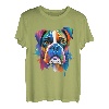 Colorful Boxer Splash Art Boxer Hundebesitzer T-Shirt