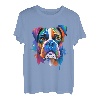 Colorful Boxer Splash Art Boxer Hundebesitzer T-Shirt